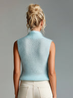 MINNA | LIGHT BLUE MOHAIR VEST