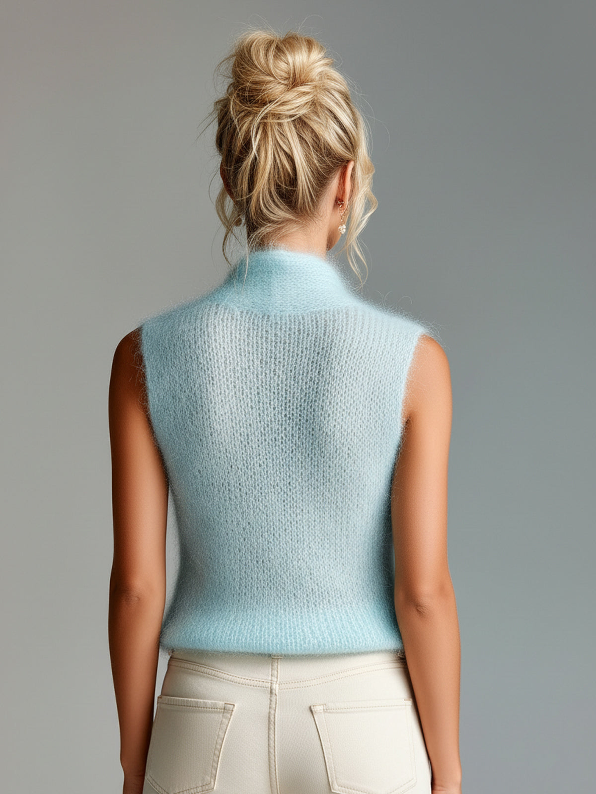 MINNA | LIGHT BLUE MOHAIR VEST