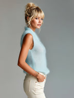 MINNA | LIGHT BLUE MOHAIR VEST