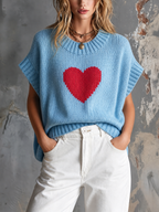 ELIZA | HEART JACQUARD SWEATER