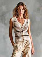 VALERIA | STRIPED COLOURBLOCK VEST