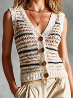 VALERIA | STRIPED COLOURBLOCK VEST