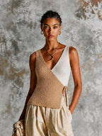 AGNES | WRAP RIBBED VEST