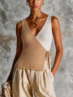 AGNES | WRAP RIBBED VEST