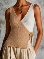 AGNES | WRAP RIBBED VEST