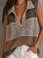 ISAURA | COLOURBLOCK LAPEL VEST