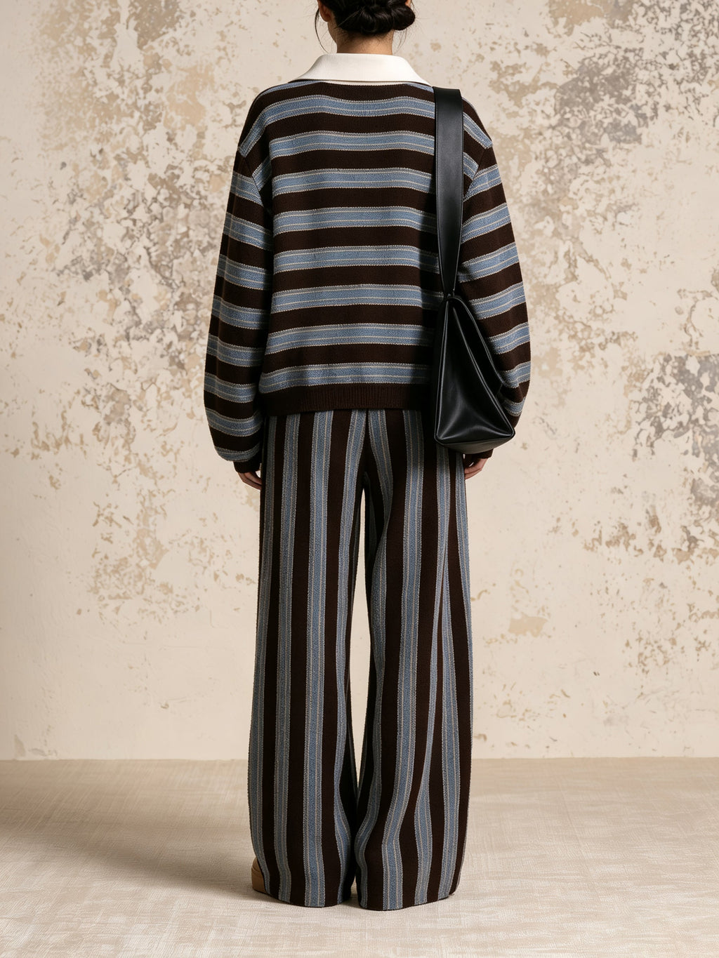 Striped Relaxed Fit Co-Ord Set – Minimalist Urban Elegance