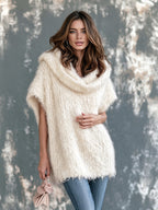 MANON | CREAM COWL VEST