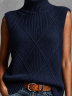 ONDINE | ARGYLE JACQUARD VEST