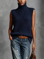 ONDINE | ARGYLE JACQUARD VEST