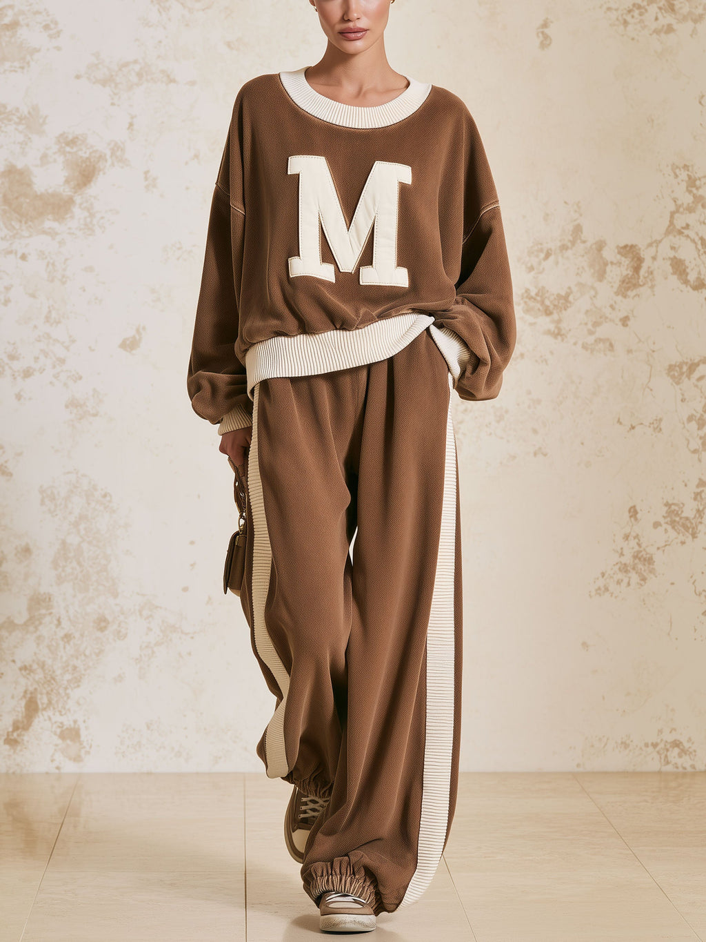Letter M 2 Piece Tracksuit Set