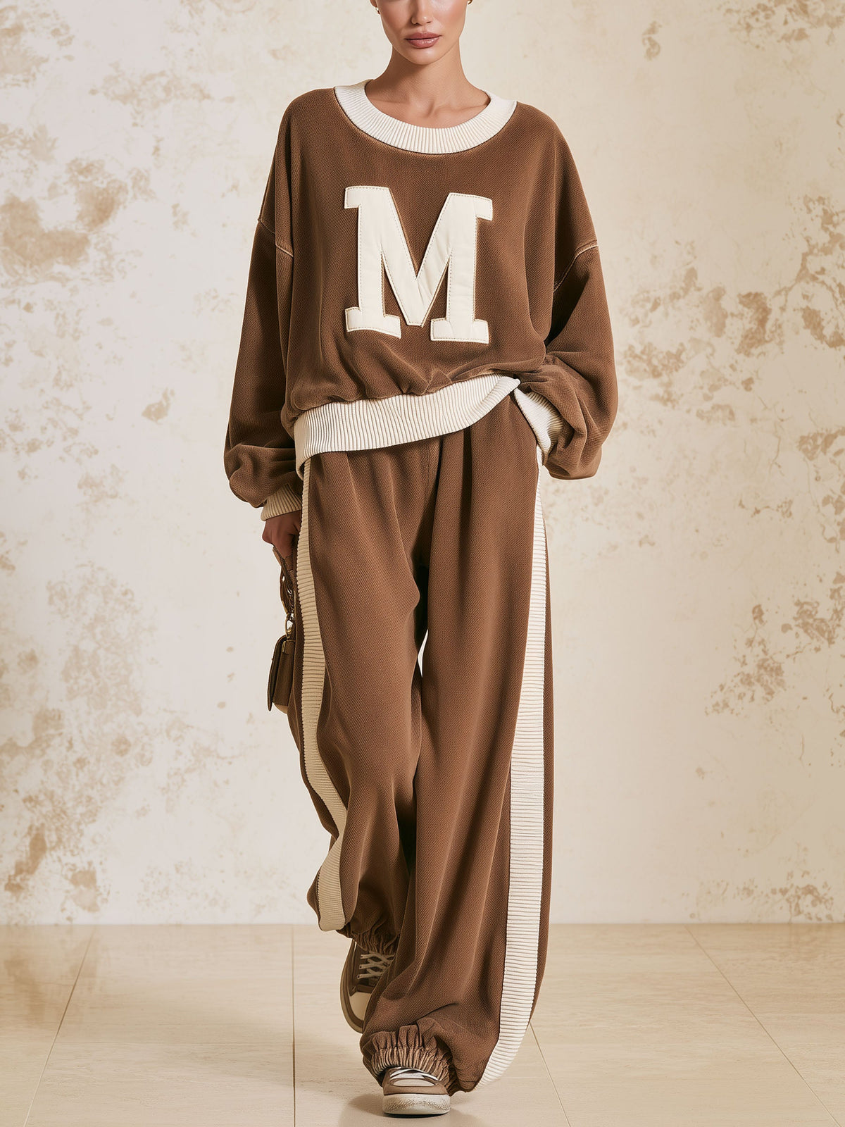 Letter M 2 Piece Tracksuit Set
