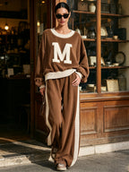 Letter M 2 Piece Tracksuit Set