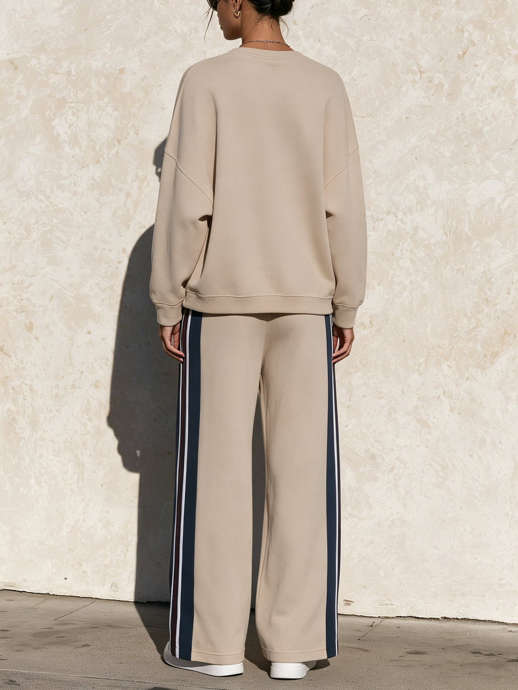 Contrast Stripe Lounge Set