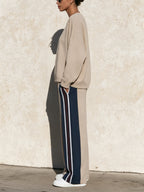 Contrast Stripe Lounge Set