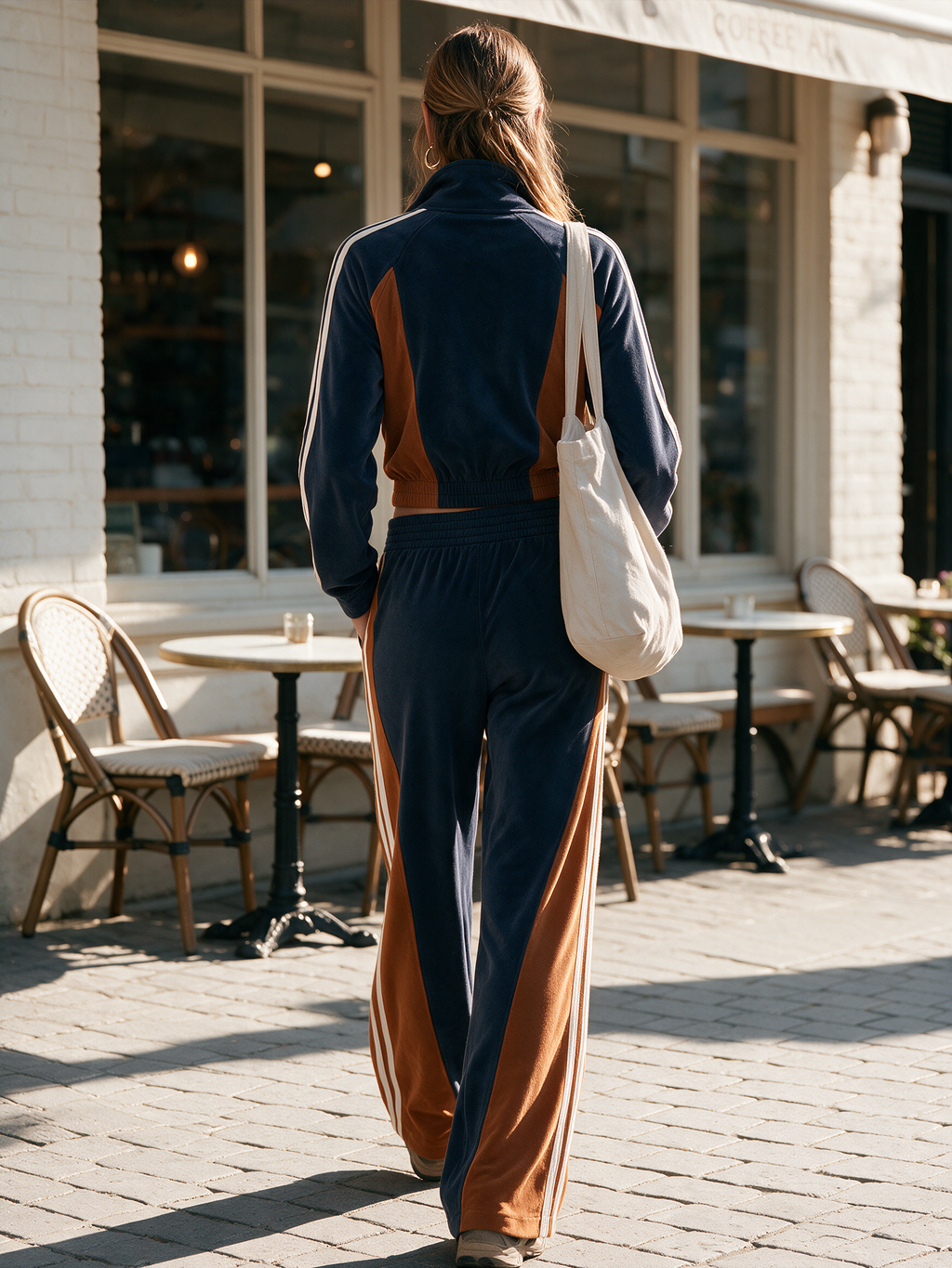 Vintage Sporty Sweatshirt Set