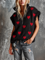 ALMA | HEART JACQUARD VEST