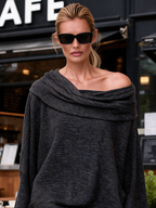 Off-Shoulder Drape Lounge Set