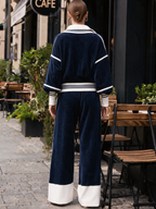 Luxe Velvet Contrast Lounge Set