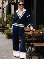 Luxe Velvet Contrast Lounge Set