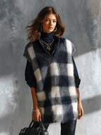MELISANDE | PLAID JACQUARD VEST