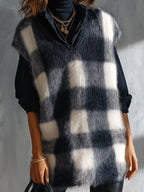 MELISANDE | PLAID JACQUARD VEST