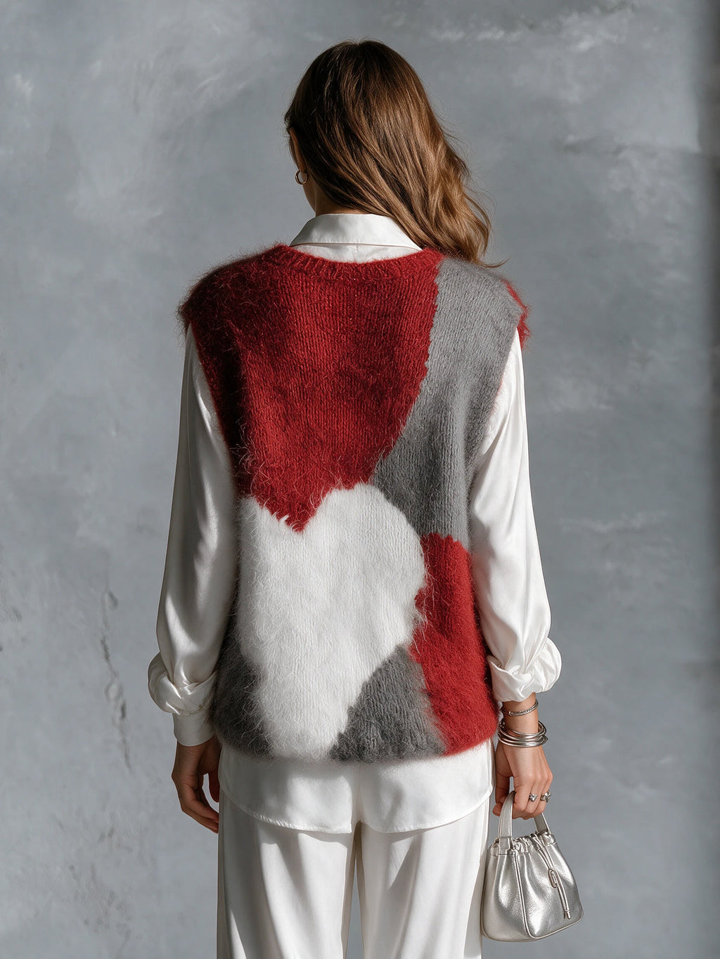 ROSALIND | COLOURBLOCK JACQUARD VEST