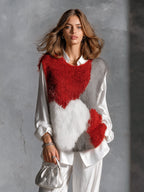 ROSALIND | COLOURBLOCK JACQUARD VEST
