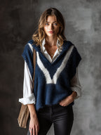 ORSOLA | HOODED COLOURBLOCK VEST