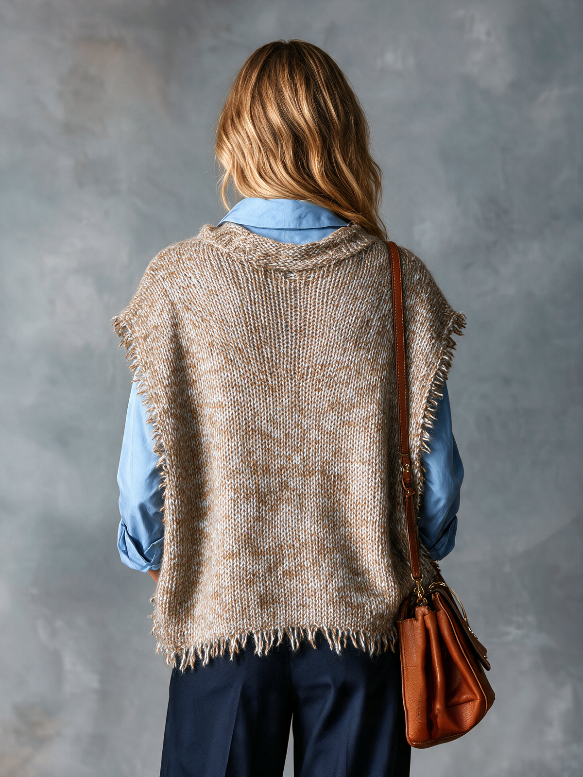 DAHLIA | FRINGE KNIT VEST