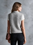 ELSPETH | LIGHT GREY KNIT VEST