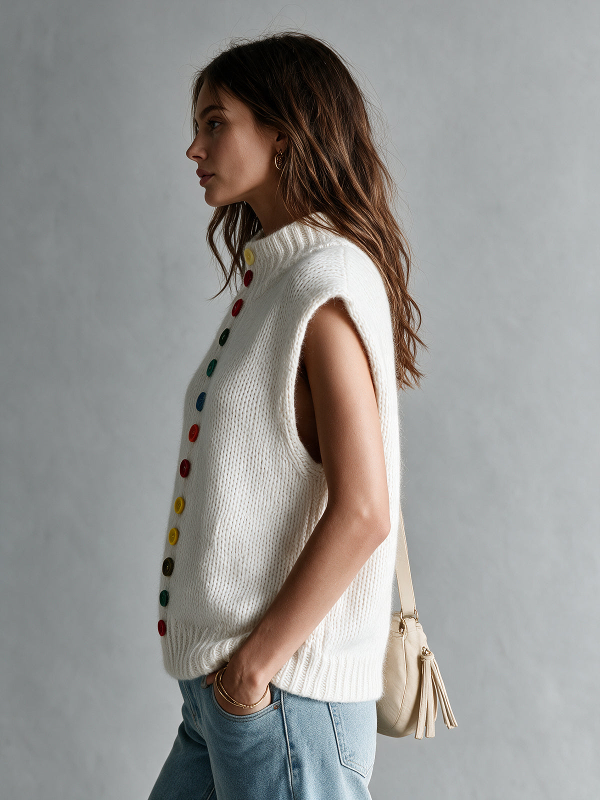 MARISOL | BUTTON KNIT VEST