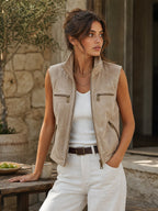 ALBA | BEIGE CARGO VEST