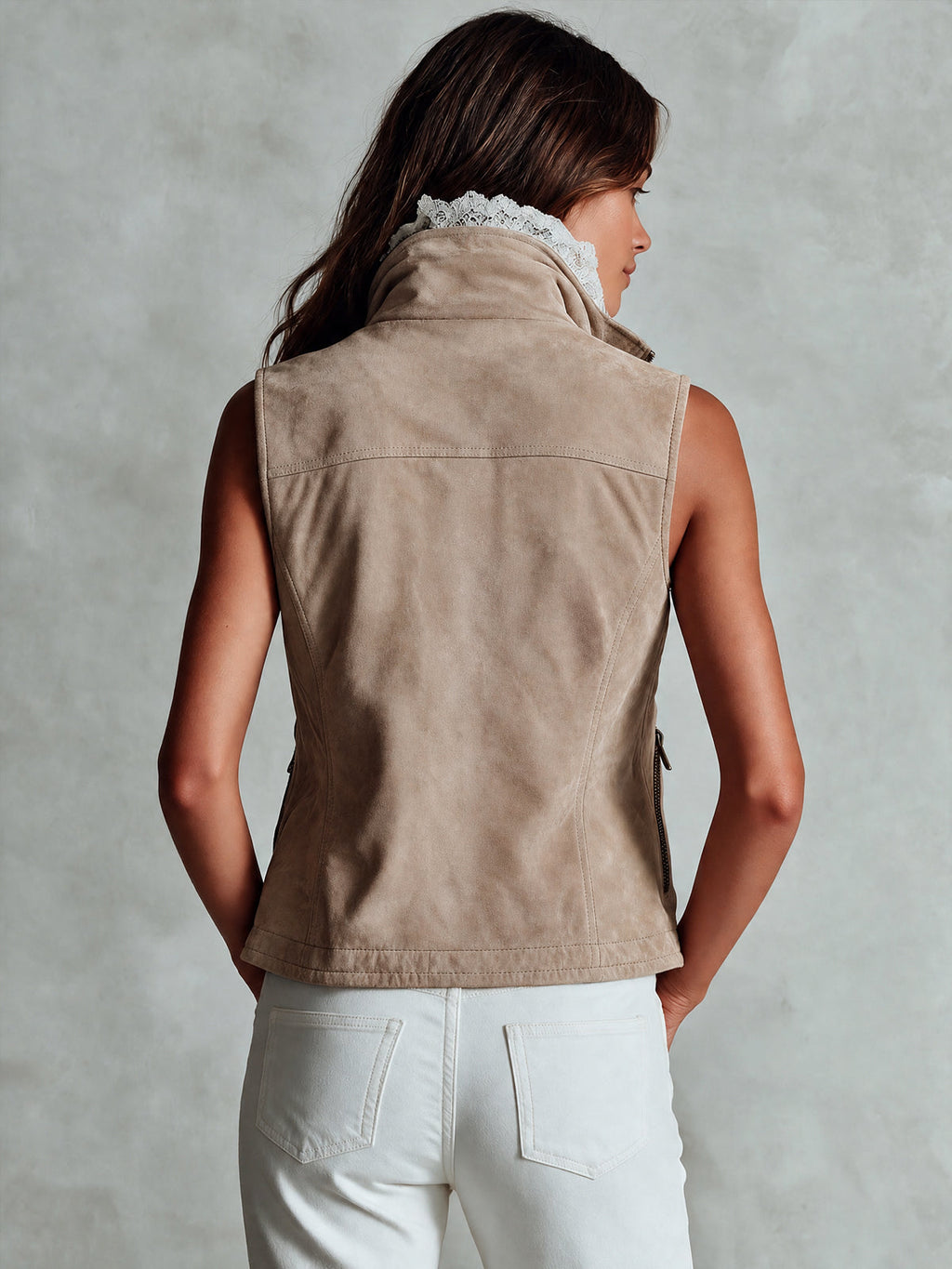 ALBA | BEIGE CARGO VEST