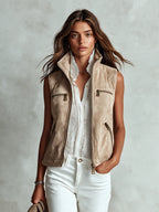 ALBA | BEIGE CARGO VEST