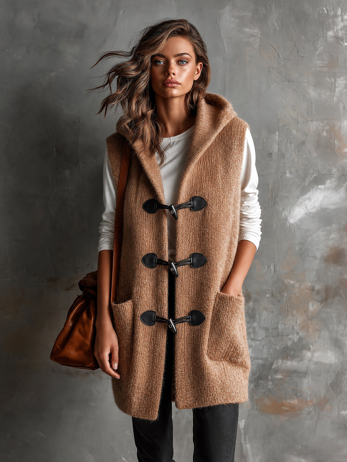 APOLLINE | HOODED TOGGLE VEST