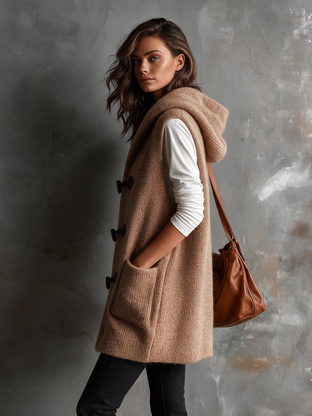 APOLLINE | HOODED TOGGLE VEST