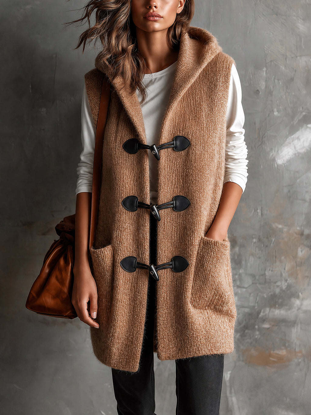 APOLLINE | HOODED TOGGLE VEST