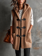 APOLLINE | HOODED TOGGLE VEST
