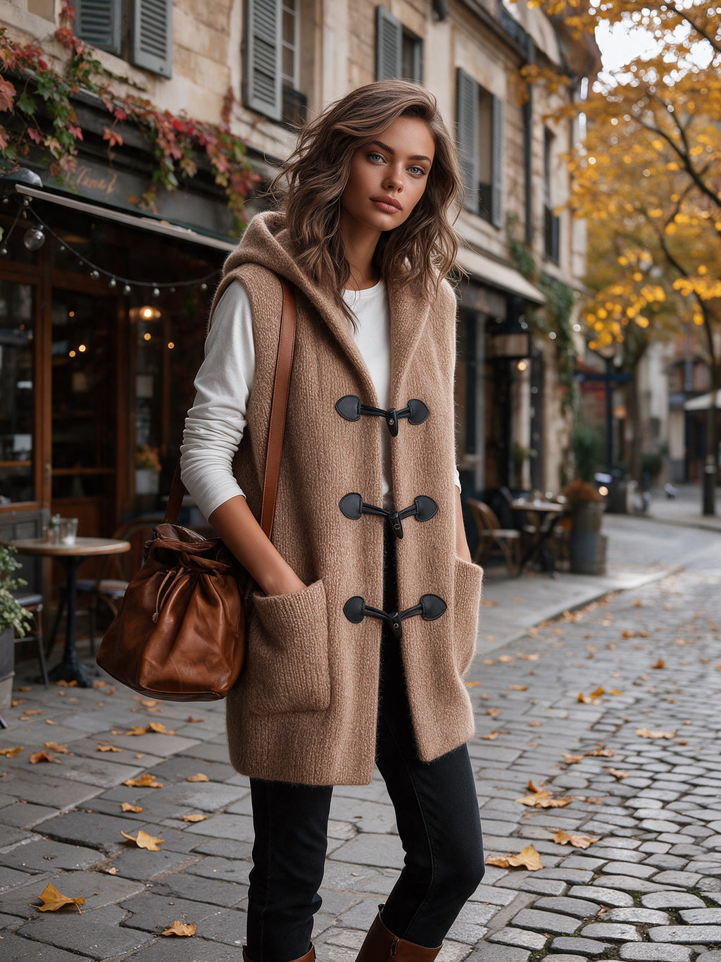 APOLLINE | HOODED TOGGLE VEST