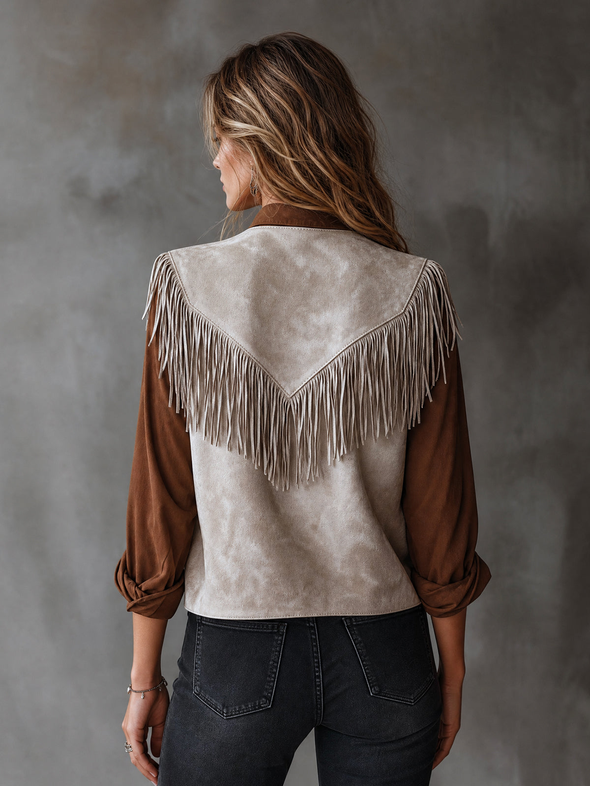 DELIA | SUEDE FRINGE VEST
