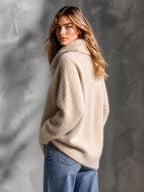 IMELDA | OATMEAL COWL SWEATER