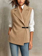 LUCINDA | BELTED WOOL VEST