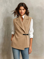 LUCINDA | BELTED WOOL VEST