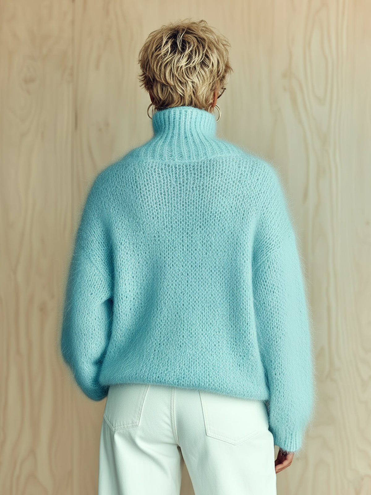 INGRID | BABY BLUE SLOUCHY SWEATER