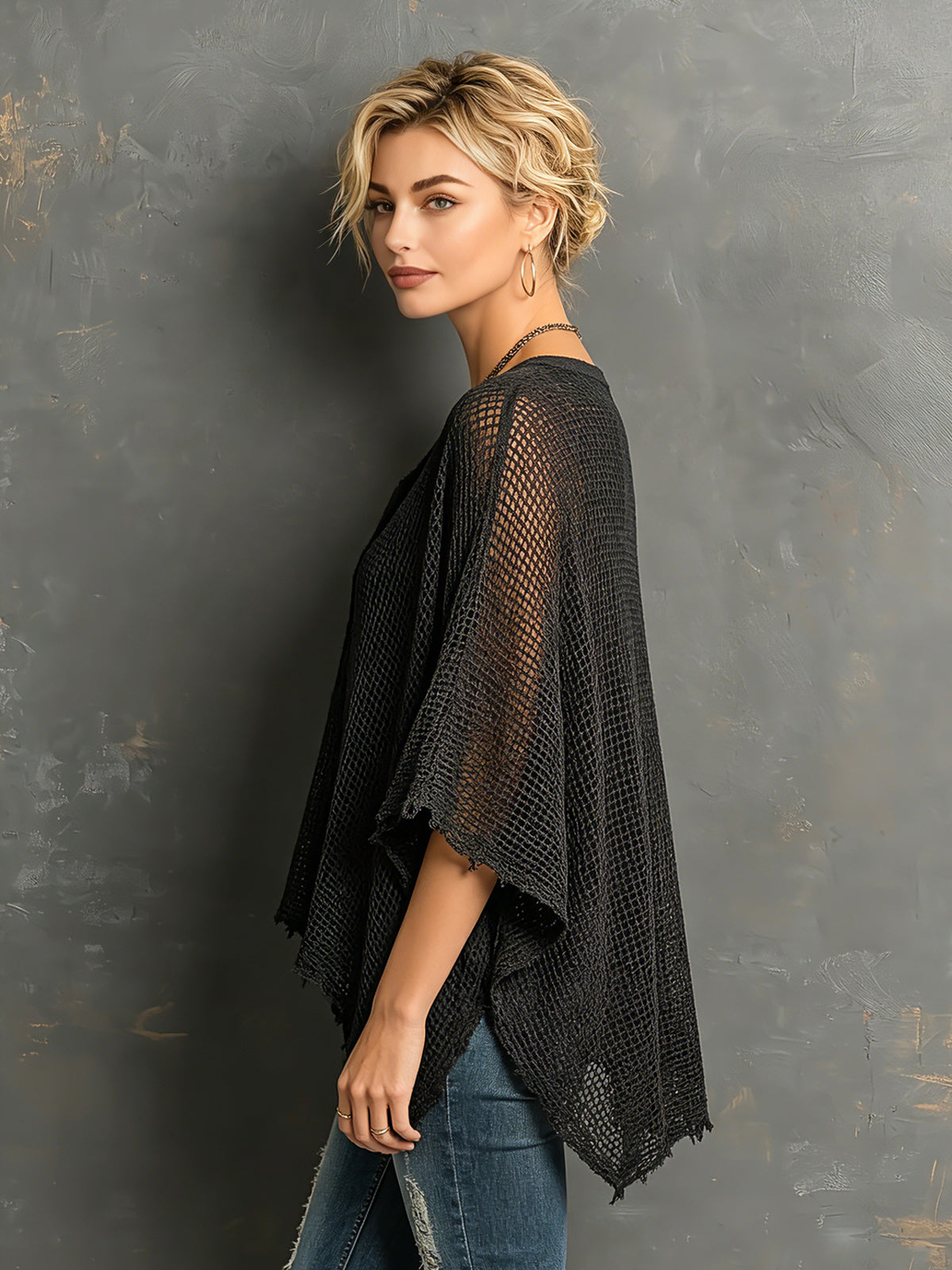 ANNABEL | HENLEY BATWING SWEATER