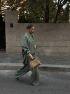 Jeannie - Burgundy set with sweater and wide leg pants