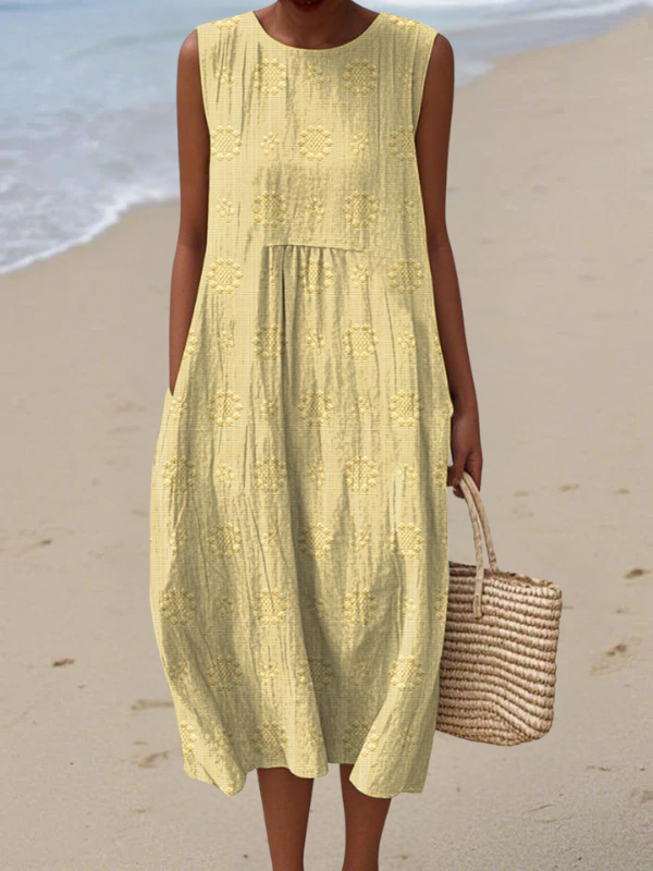 Ros | Embroidered Midi Dress