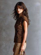 JESSAMINE | LEOPARD ZIP VEST