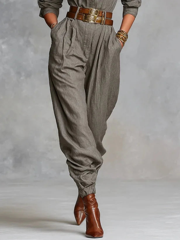 Gwenoraé - Elegant Women's Jumpsuit in Cotton and Linen